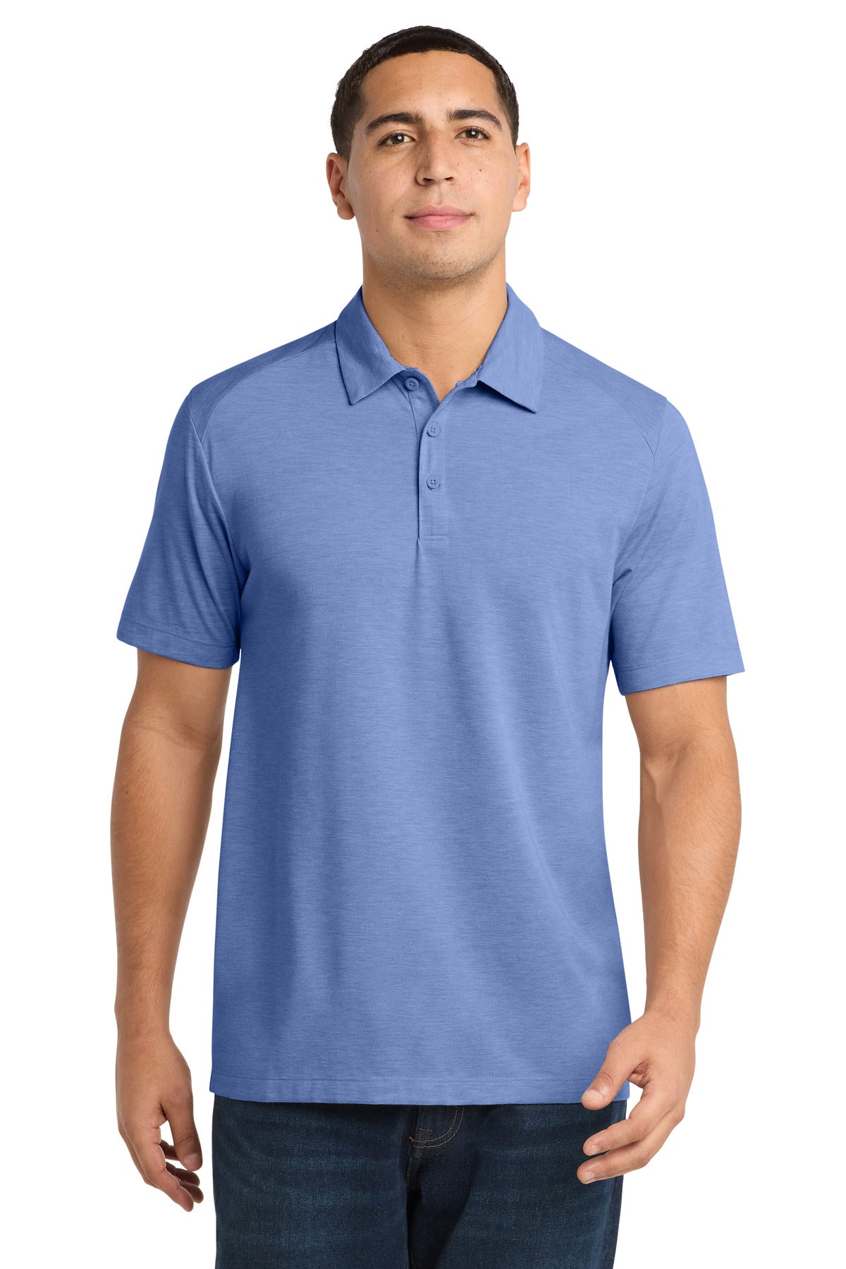 Sport-Tek    PosiCharge    Tri-Blend Wicking Polo. ST405