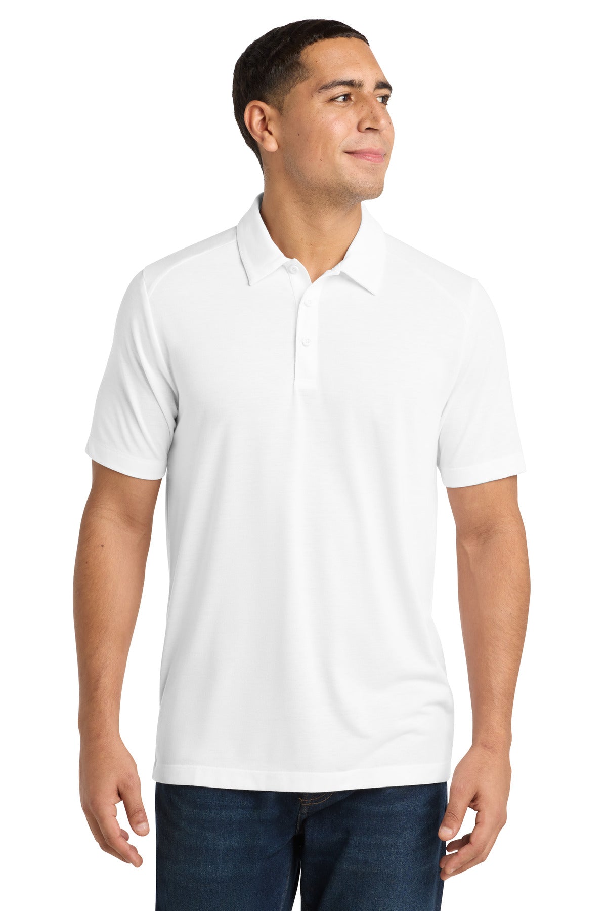 Sport-Tek    PosiCharge    Tri-Blend Wicking Polo. ST405
