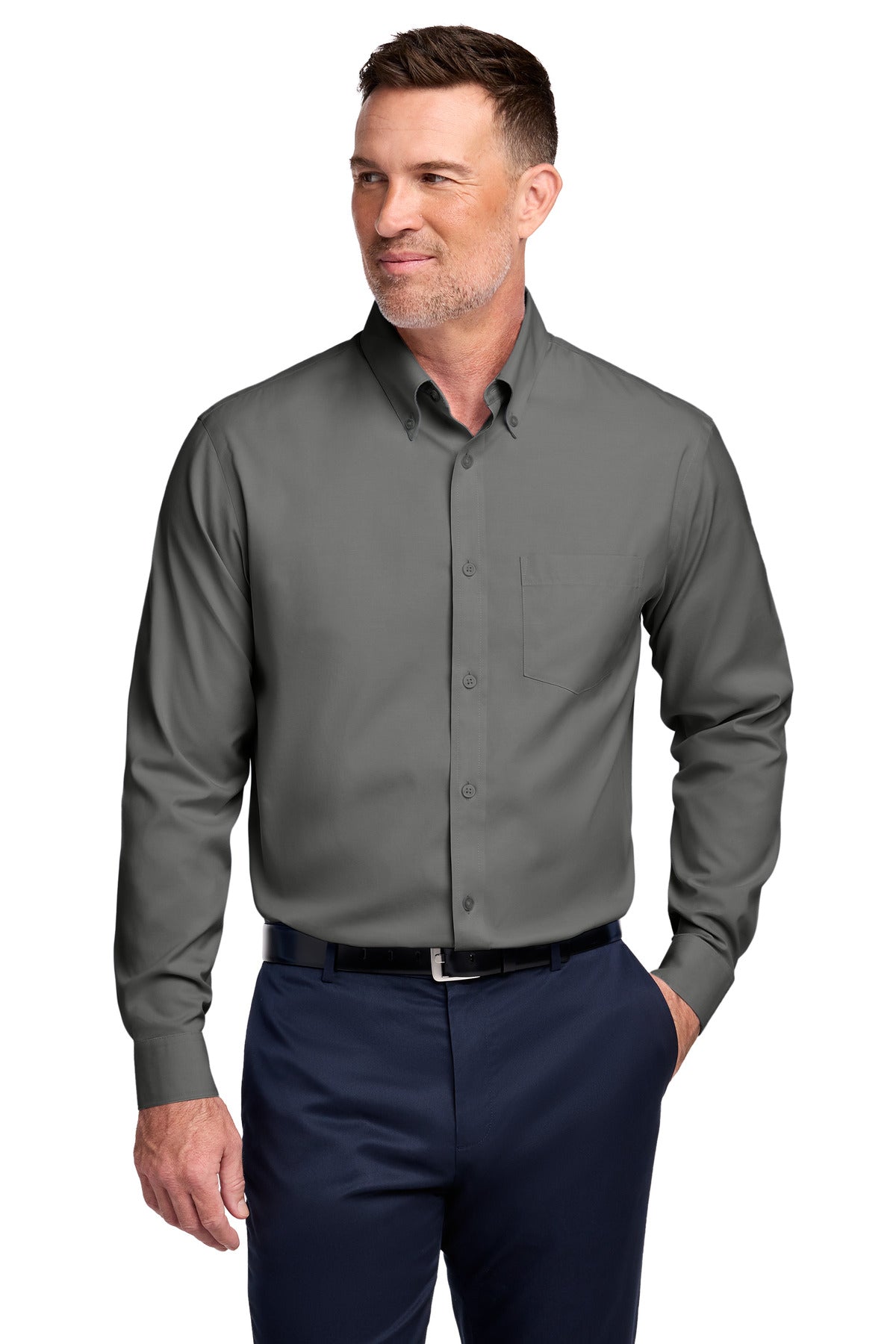 Brooks Brothers   Tall Wrinkle-Free Stretch Pinpoint Shirt TBB18000