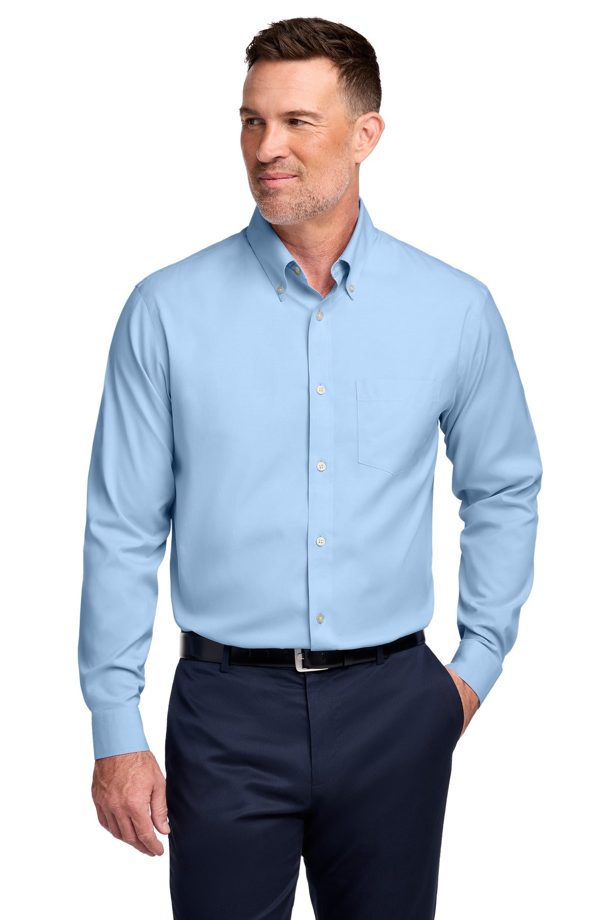 Brooks Brothers   Tall Wrinkle-Free Stretch Pinpoint Shirt TBB18000