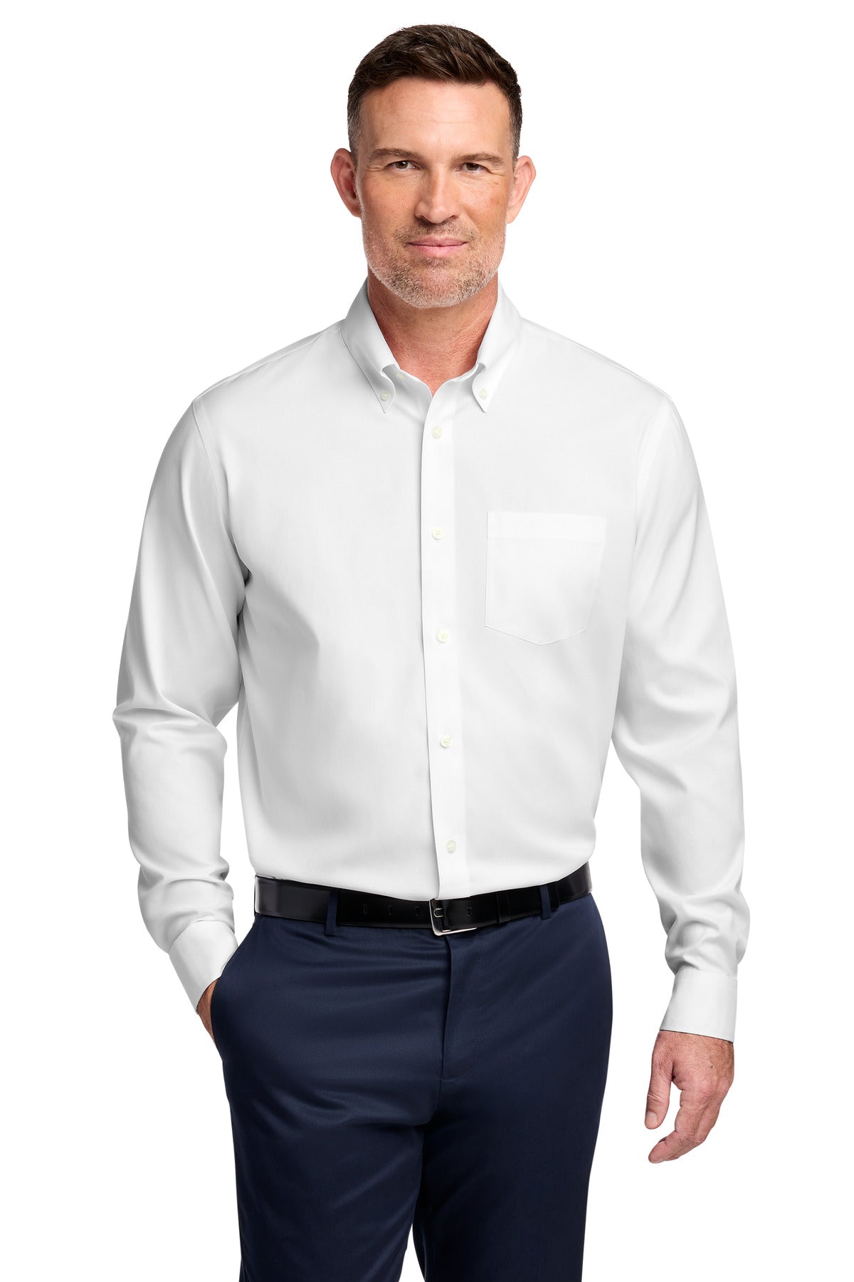 Brooks Brothers   Tall Wrinkle-Free Stretch Pinpoint Shirt TBB18000