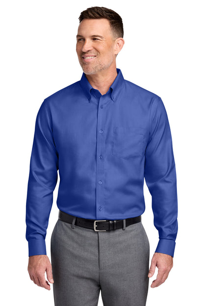 Brooks Brothers ®  Tall Wrinkle-Free Stretch Nailhead Shirt TBB18002 | Add Your Logo