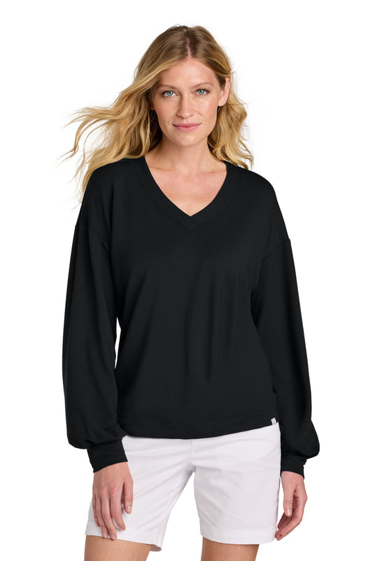 TravisMathew Women's Long Weekend V-Neck TM1LD009 | Add Your Logo