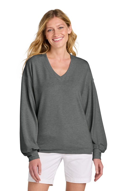 TravisMathew Women's Long Weekend V-Neck TM1LD009 | Add Your Logo