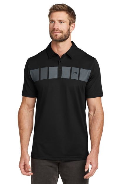 TravisMathew Cabana Chest Stripe Polo. TM1MU416 | Add Your Logo