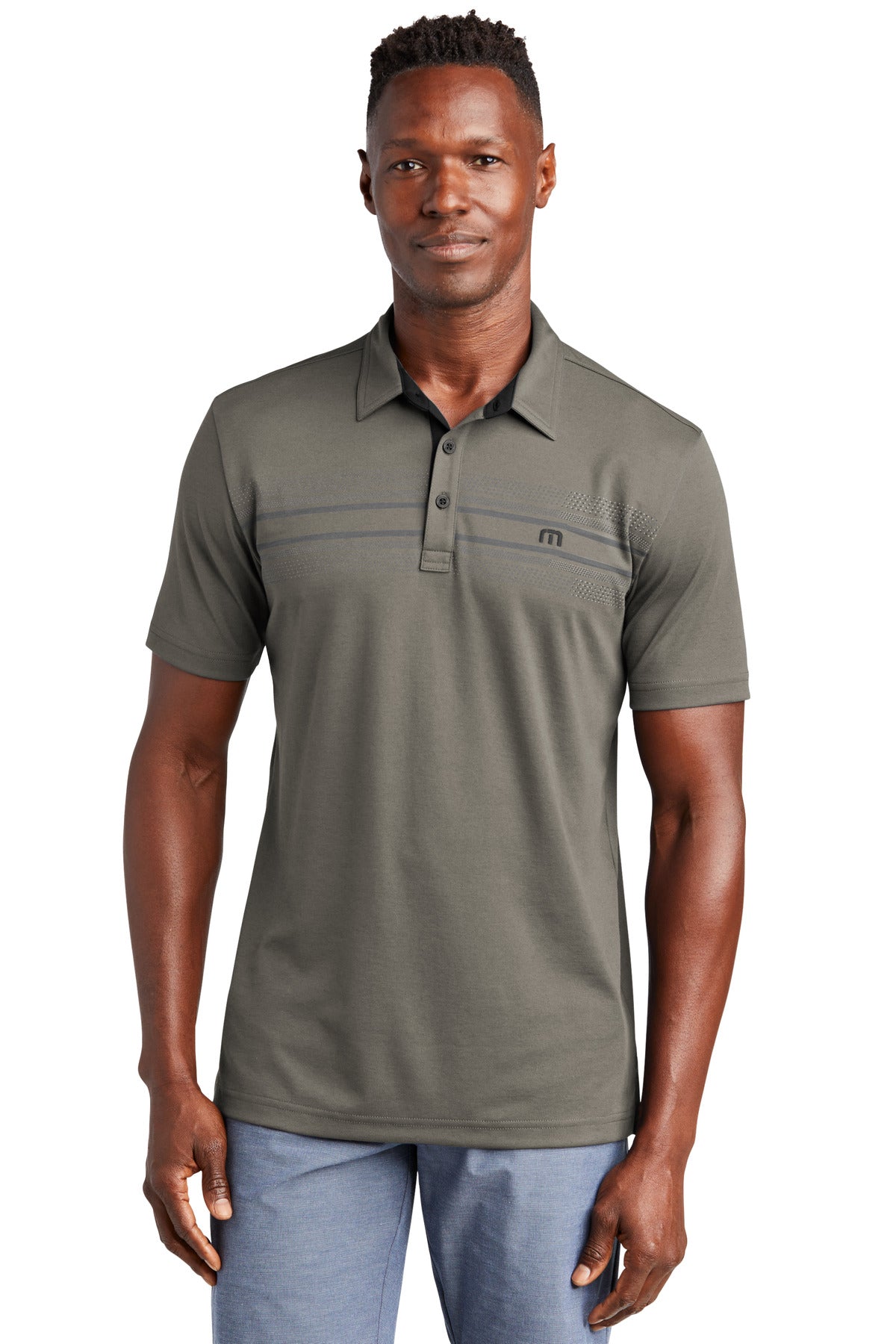 TravisMathew Monterey Chest Stripe Polo TM1MW450 | Add Your Logo