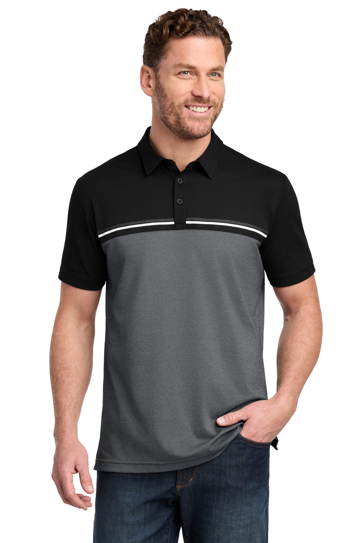 TravisMathew Sunset Blocked Polo TM1MY401 | Add Your Logo