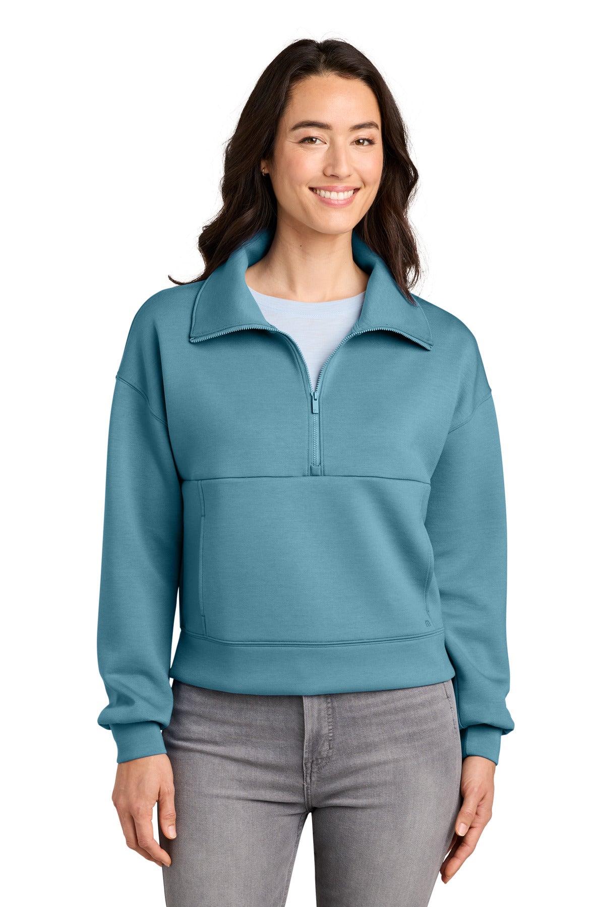 TravisMathew Women's Momentum Shift 1/2-Zip TMA42219 | Add Your Logo