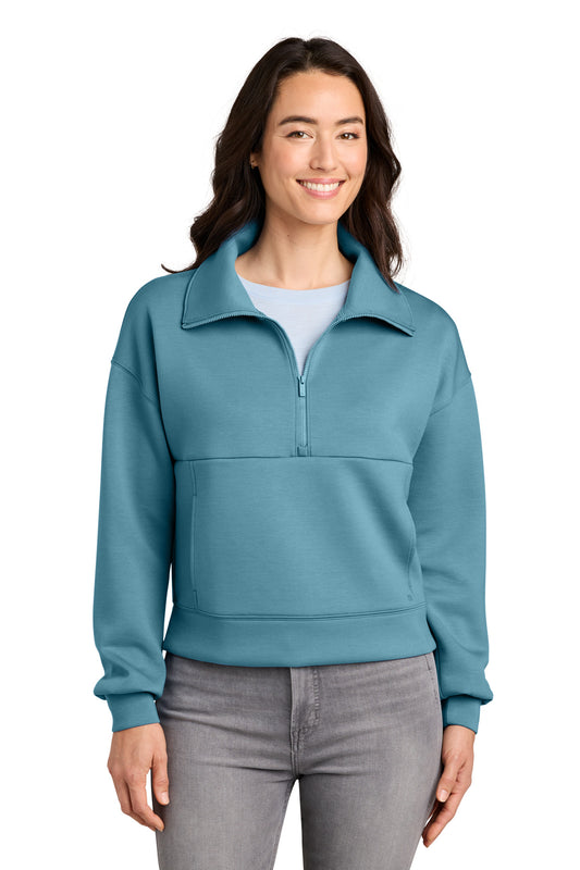 TravisMathew Women's Momentum Shift 1/2-Zip TMA42219 | Add Your Logo