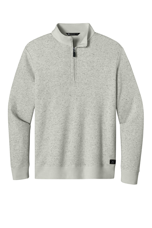 TravisMathew Waffle 1/4-Zip TMA46418 | Add Your Logo