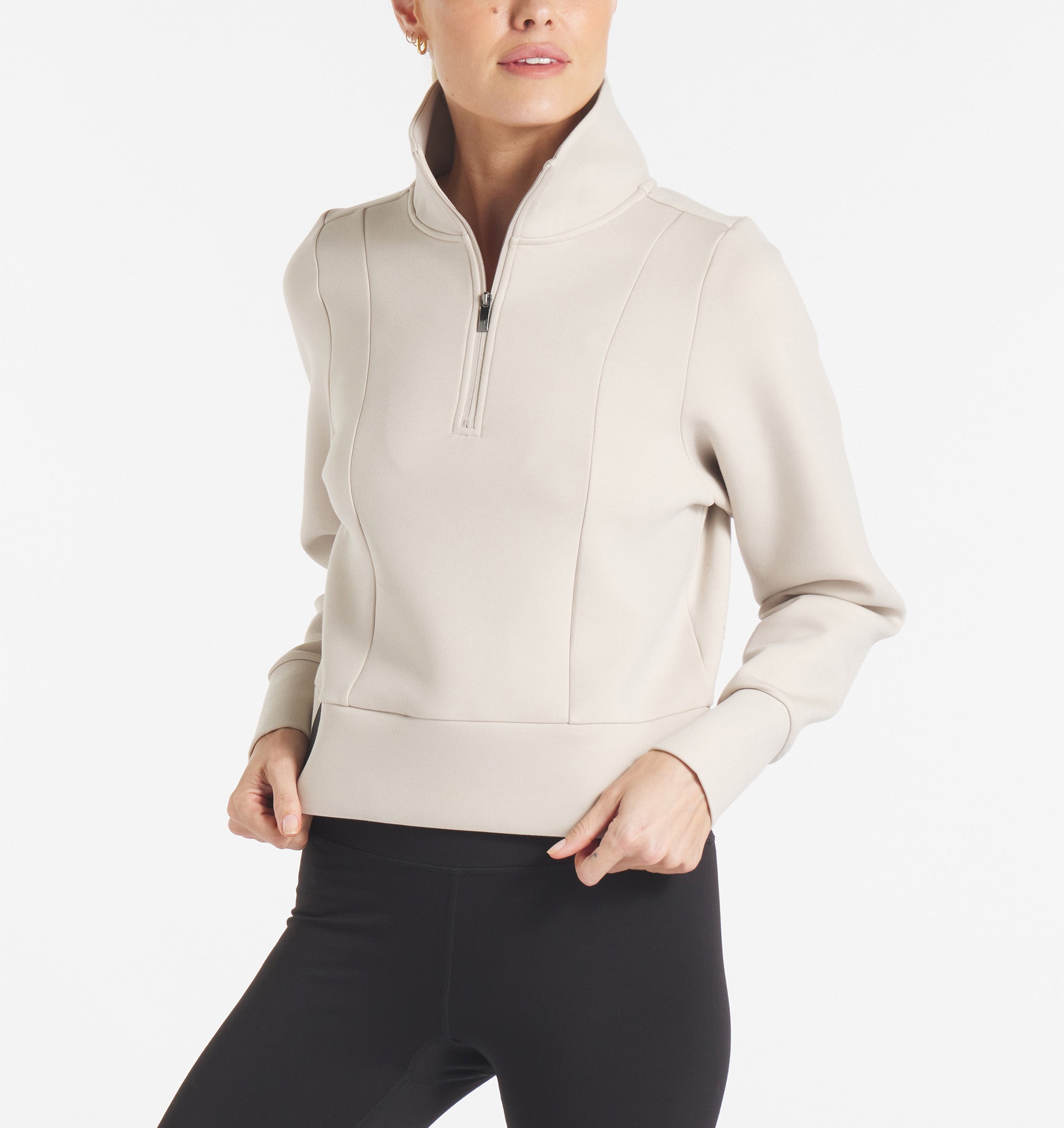 UNRL LuxBreak Half Zip Pullover â€“ Sand