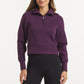 UNRL LuxBreak Half Zip Pullover – Dark Plum