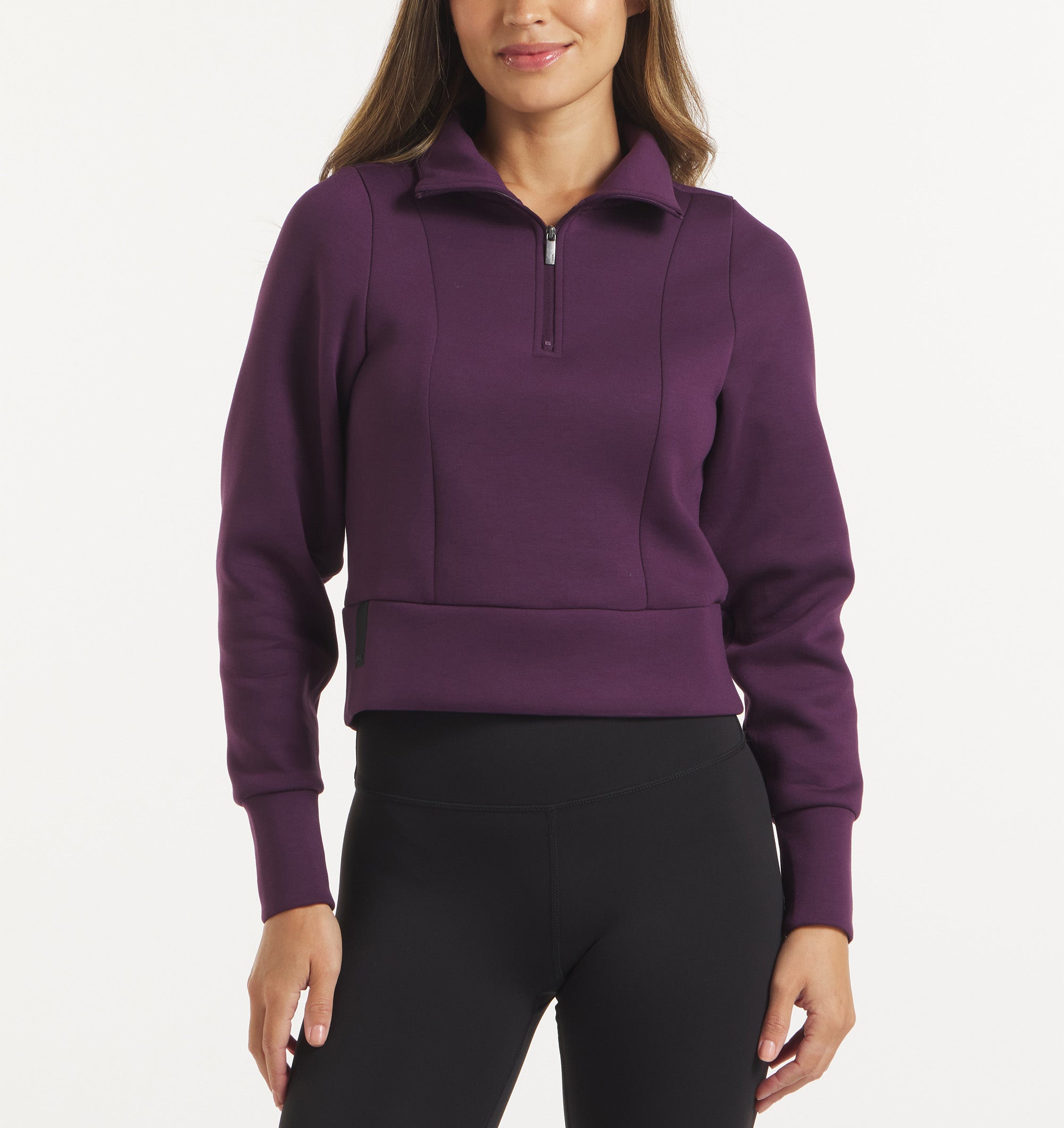 UNRL LuxBreak Half Zip Pullover â€“ Dark Plum