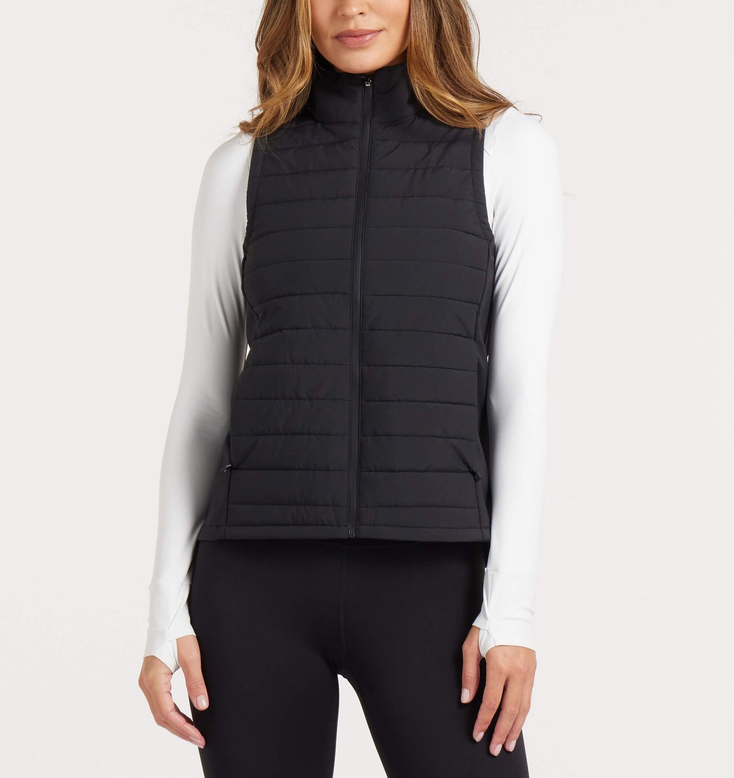 UNRL Womens Vancouver Quilted Vest Ã¢â‚¬â€œ Black