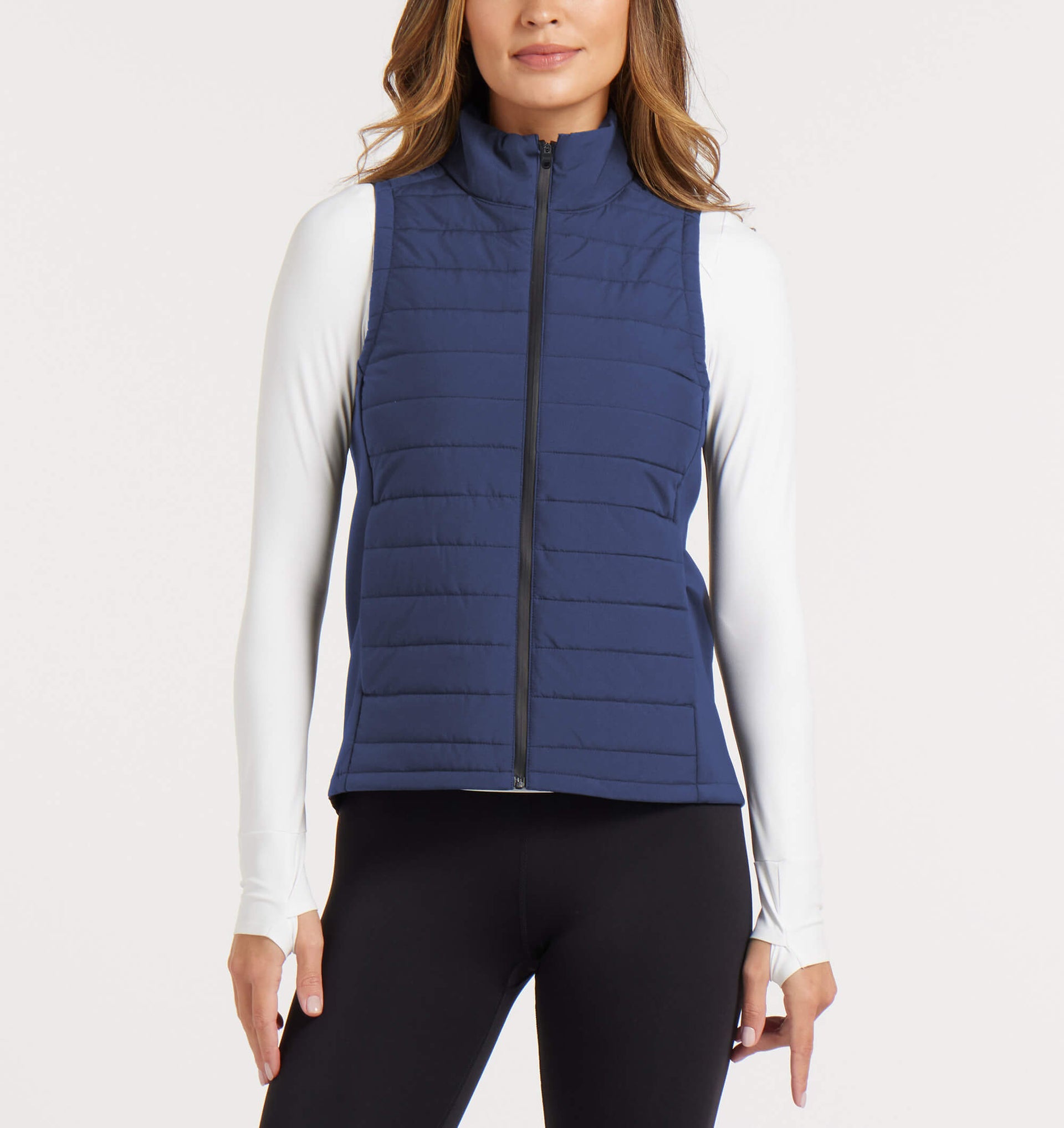 UNRL Womens Vancouver Quilted Vest Ã¢â‚¬â€œ Harbor Blue
