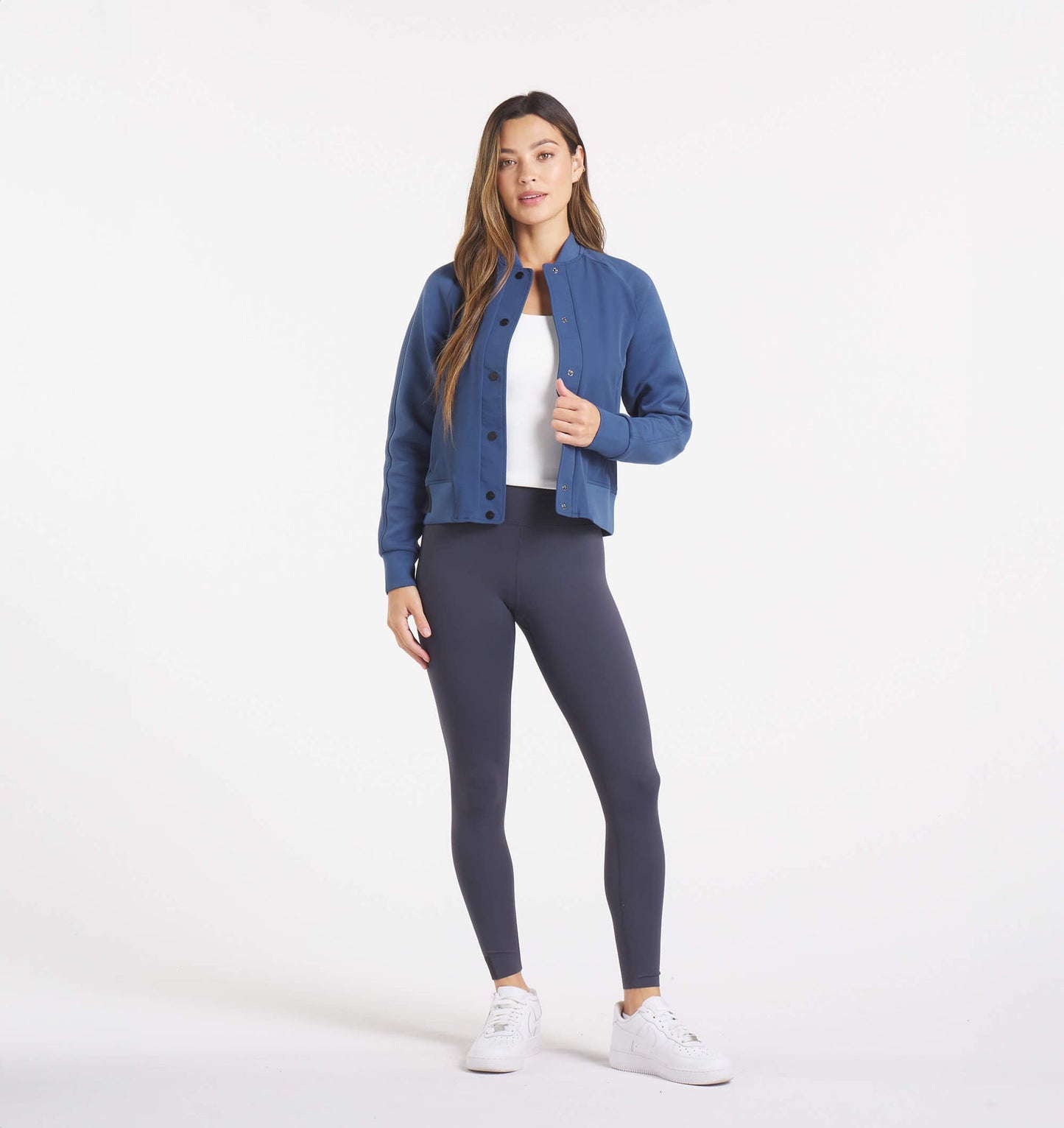 UNRL Womens Jetset Bomber Jacket Ã¢â‚¬â€œ Cavern Blue