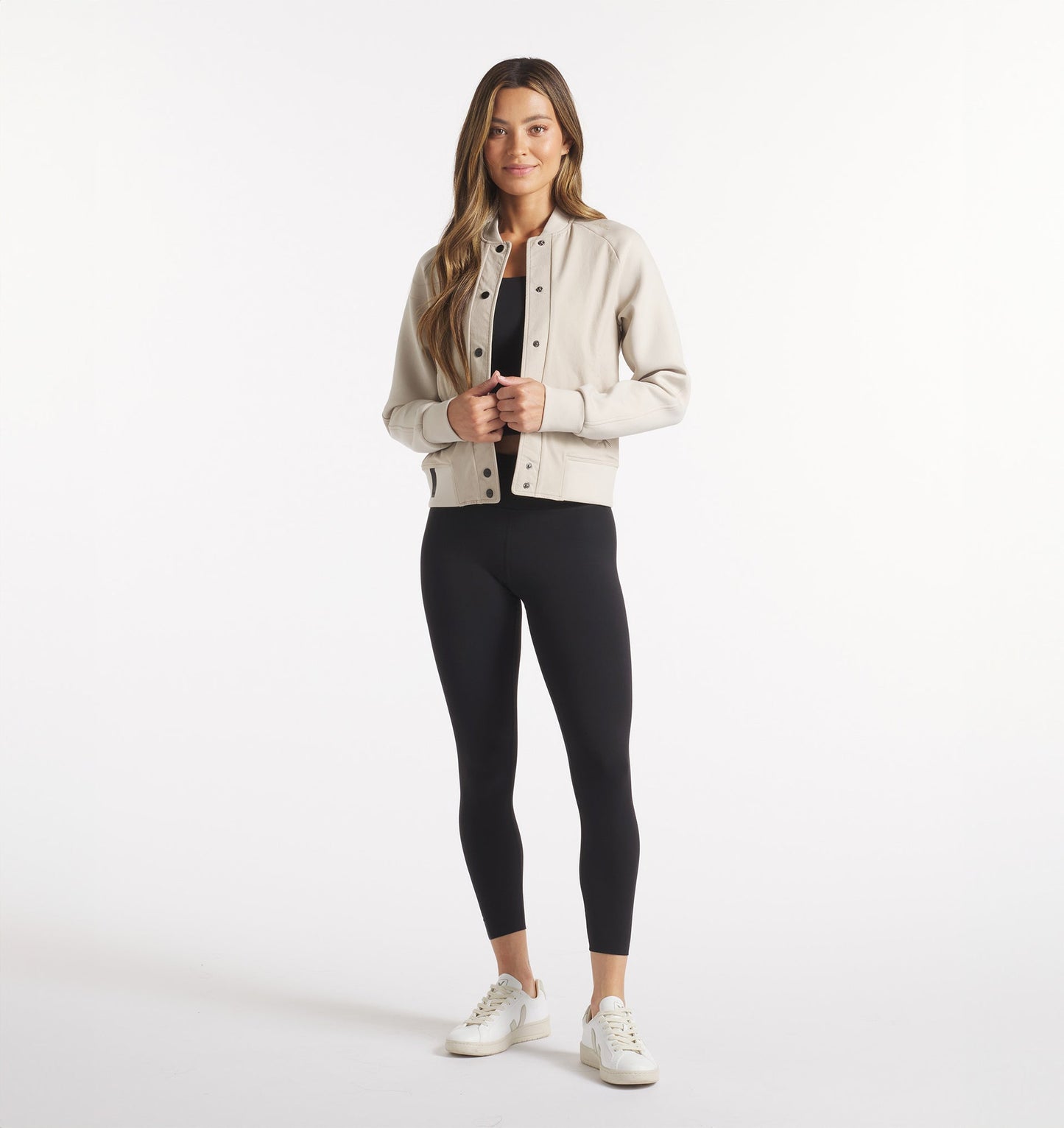 UNRL Womens Jetset Bomber Jacket Ã¢â‚¬â€œ Sand