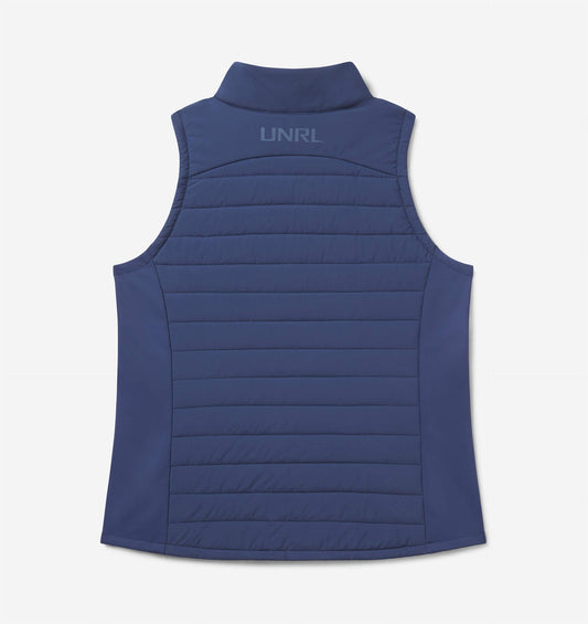 UNRL Womens Vancouver Quilted Vest Ã¢â‚¬â€œ Harbor Blue