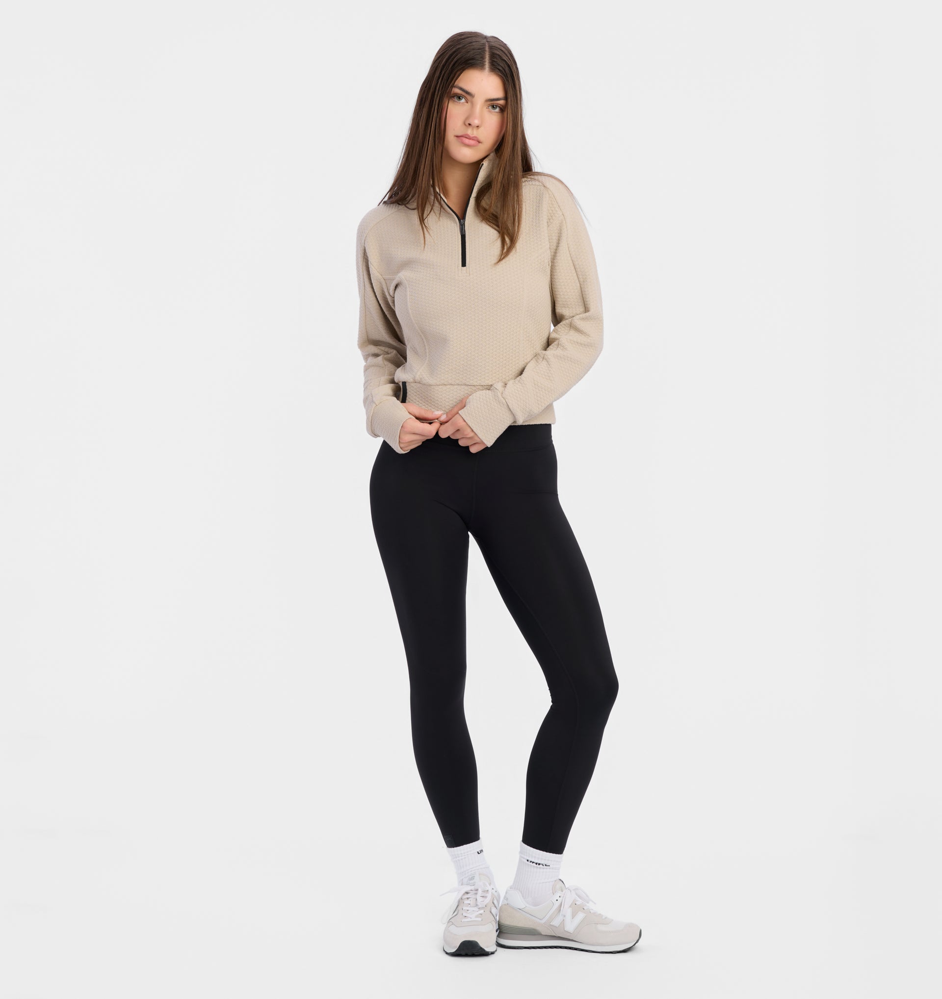 UNRL Womens Elevation Half-Zip Pullover Ã¢â‚¬â€œ Sand
