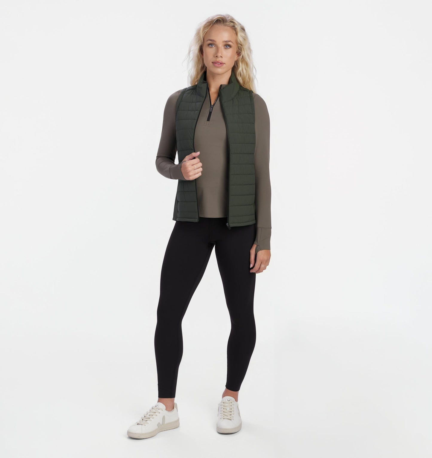 UNRL Womens Vancouver Quilted Vest Ã¢â‚¬â€œ Pine