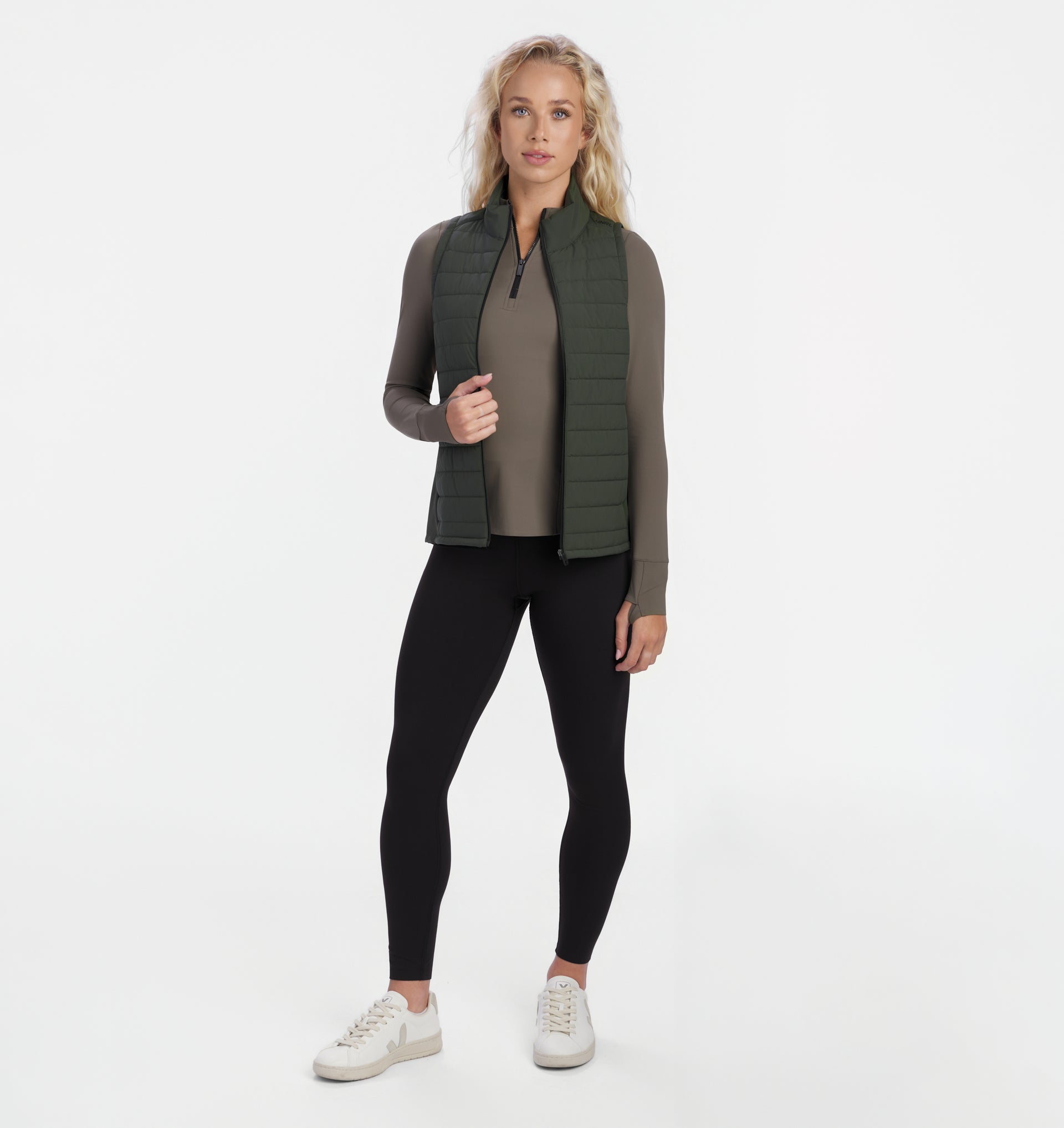 UNRL Womens Vancouver Quilted Vest Ã¢â‚¬â€œ Pine