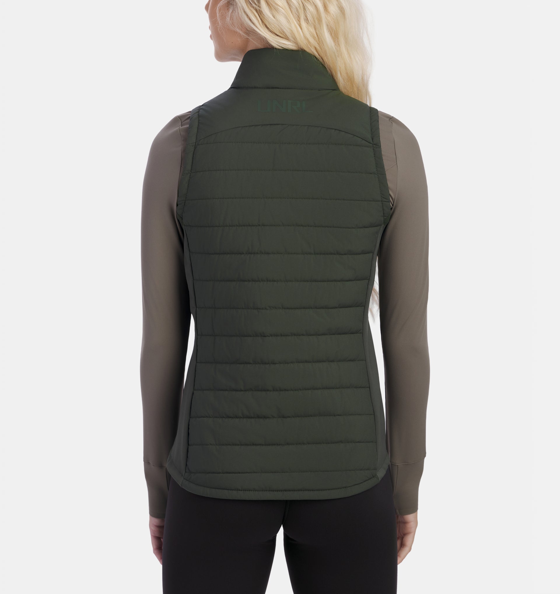 UNRL Womens Vancouver Quilted Vest Ã¢â‚¬â€œ Pine