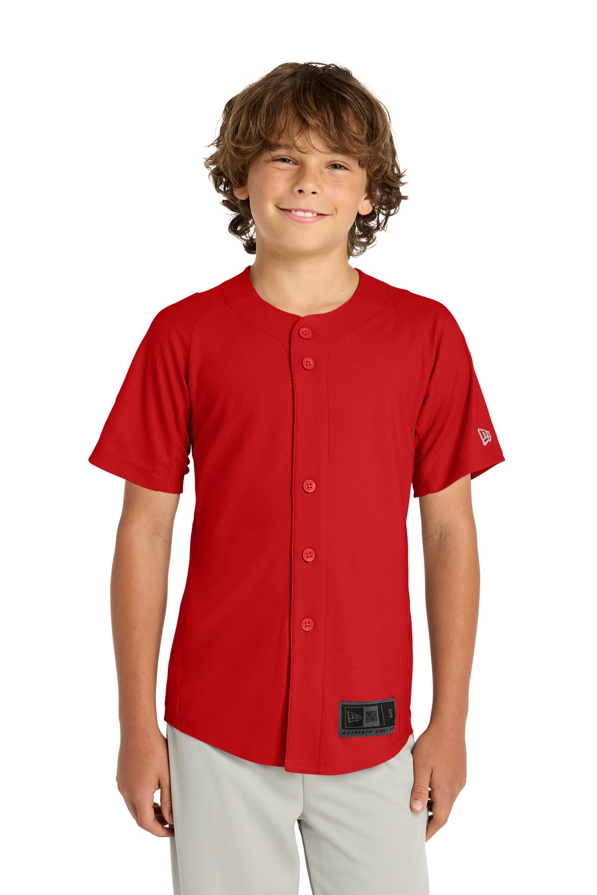 New Era  ®  Youth Diamond Era Full-Button Jersey. YNEA220 | Add Your Logo