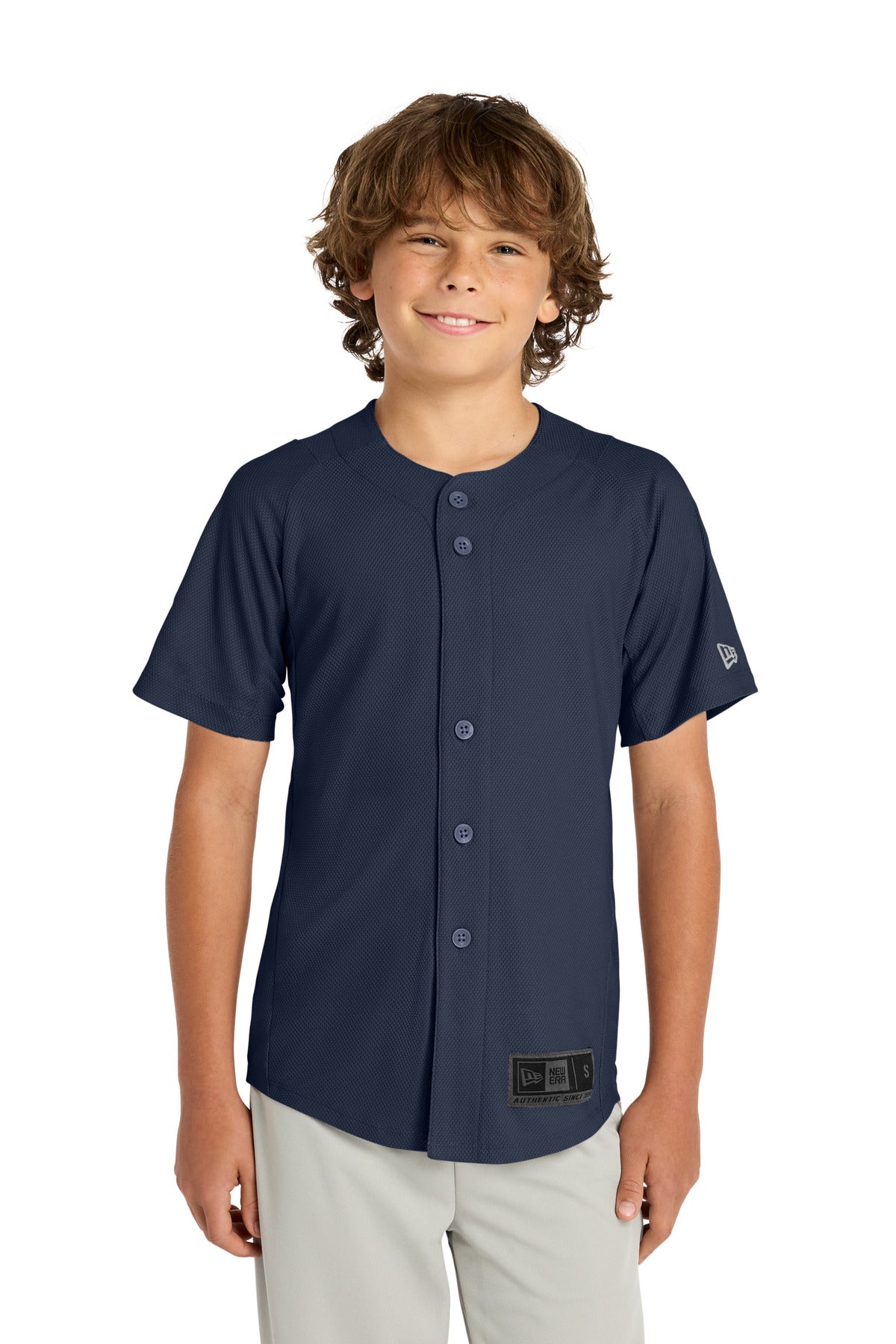 New Era  ®  Youth Diamond Era Full-Button Jersey. YNEA220 | Add Your Logo