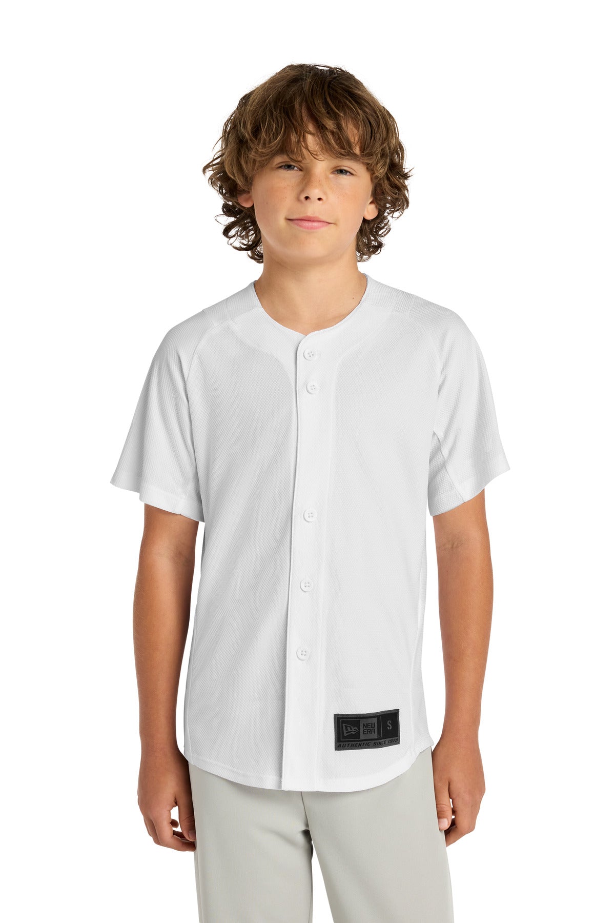 New Era  ®  Youth Diamond Era Full-Button Jersey. YNEA220 | Add Your Logo
