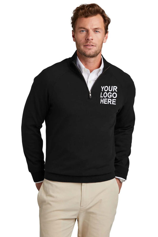 Brooks Brothers   Cotton Stretch 1/4-Zip Sweater BB18402