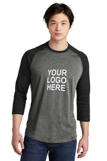 New Era    Heritage Blend 3/4-Sleeve Baseball Raglan Tee. NEA104