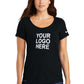 Nike Women's Dri-FIT Cotton/Poly Scoop Neck Tee. NKBQ5234