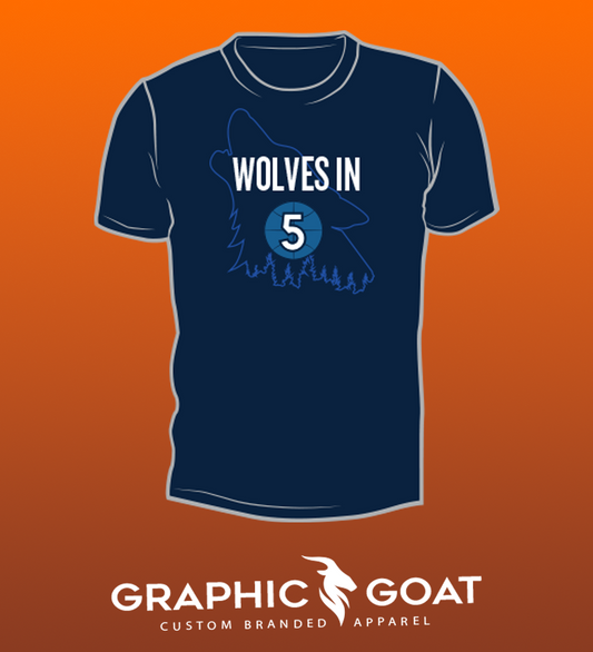 “Wolves in 5” Limited Edition Belle+Canvas Shirt – Graphic Goat Exclusive